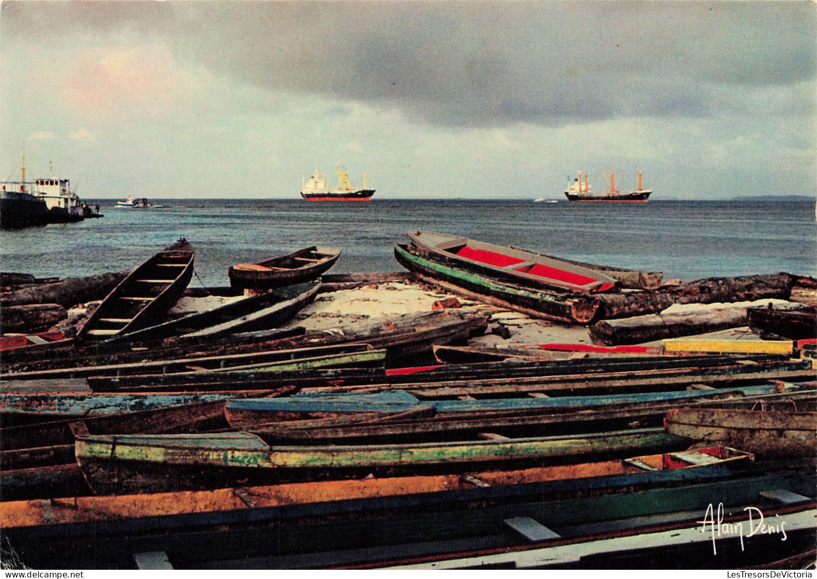 GABON - Vue Générale Du Port Gentil - Lumières D'Afrique - Colorisé - Carte Postale - Gabun