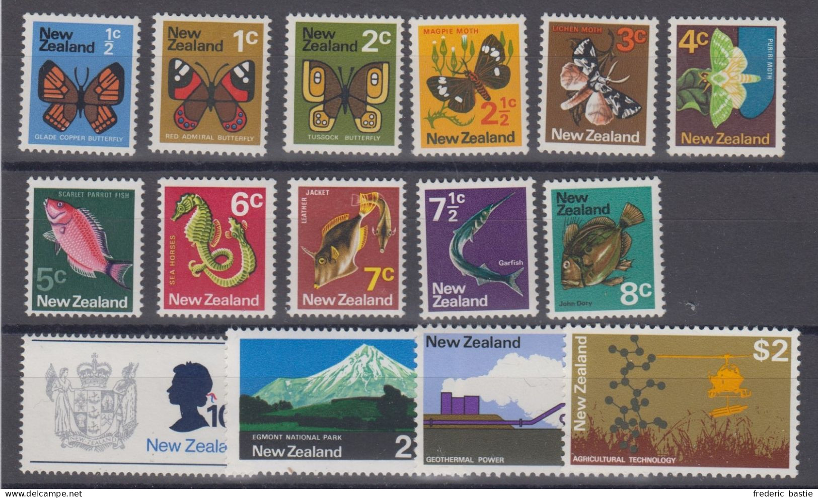 Nouvelle Zélande - Série 508 à 521 * * - Cote Yvert 2008 : 25 € - Unused Stamps