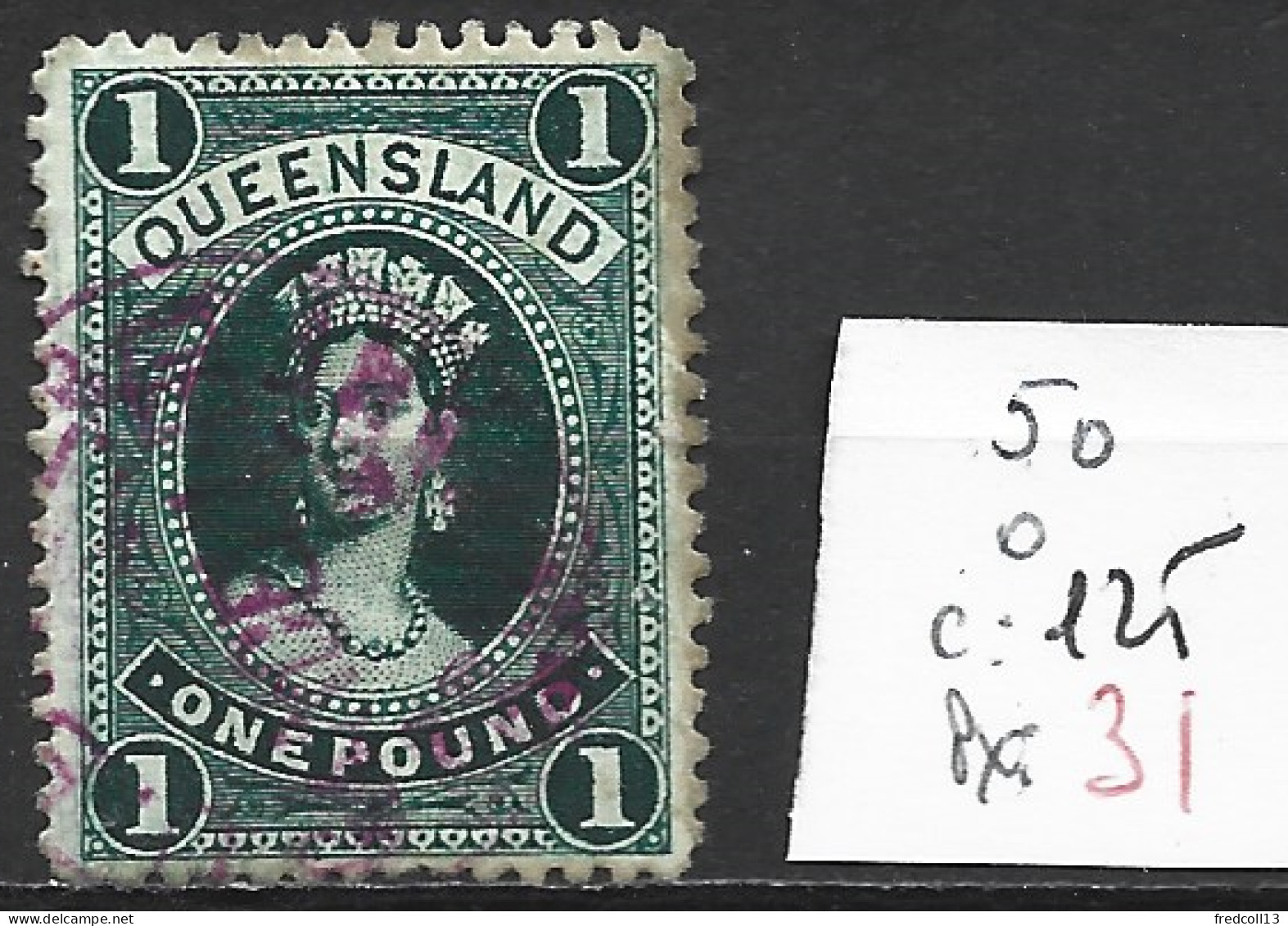 QUEENSLAND 50 Oblitéré Côte 125 € - Oblitérés