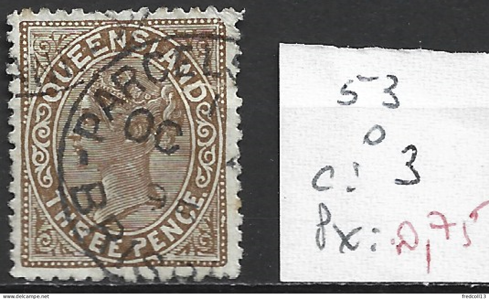 QUEENSLAND 53 Oblitéré Côte 3 € - Used Stamps