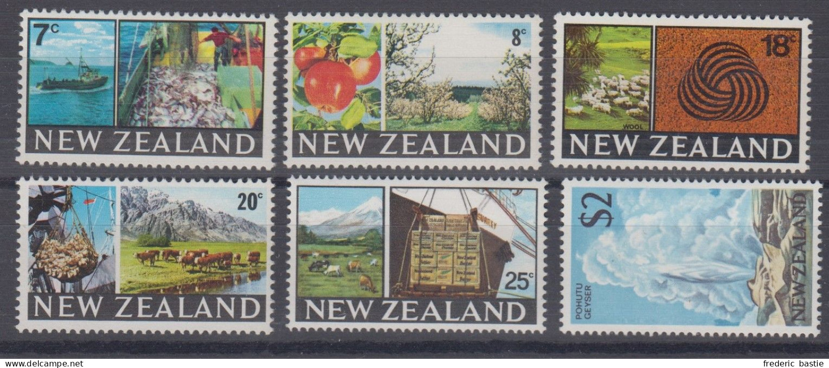 Nouvelle Zélande - Série 476 à 481 * * - Cote Yvert 2008 : 46 € - Unused Stamps