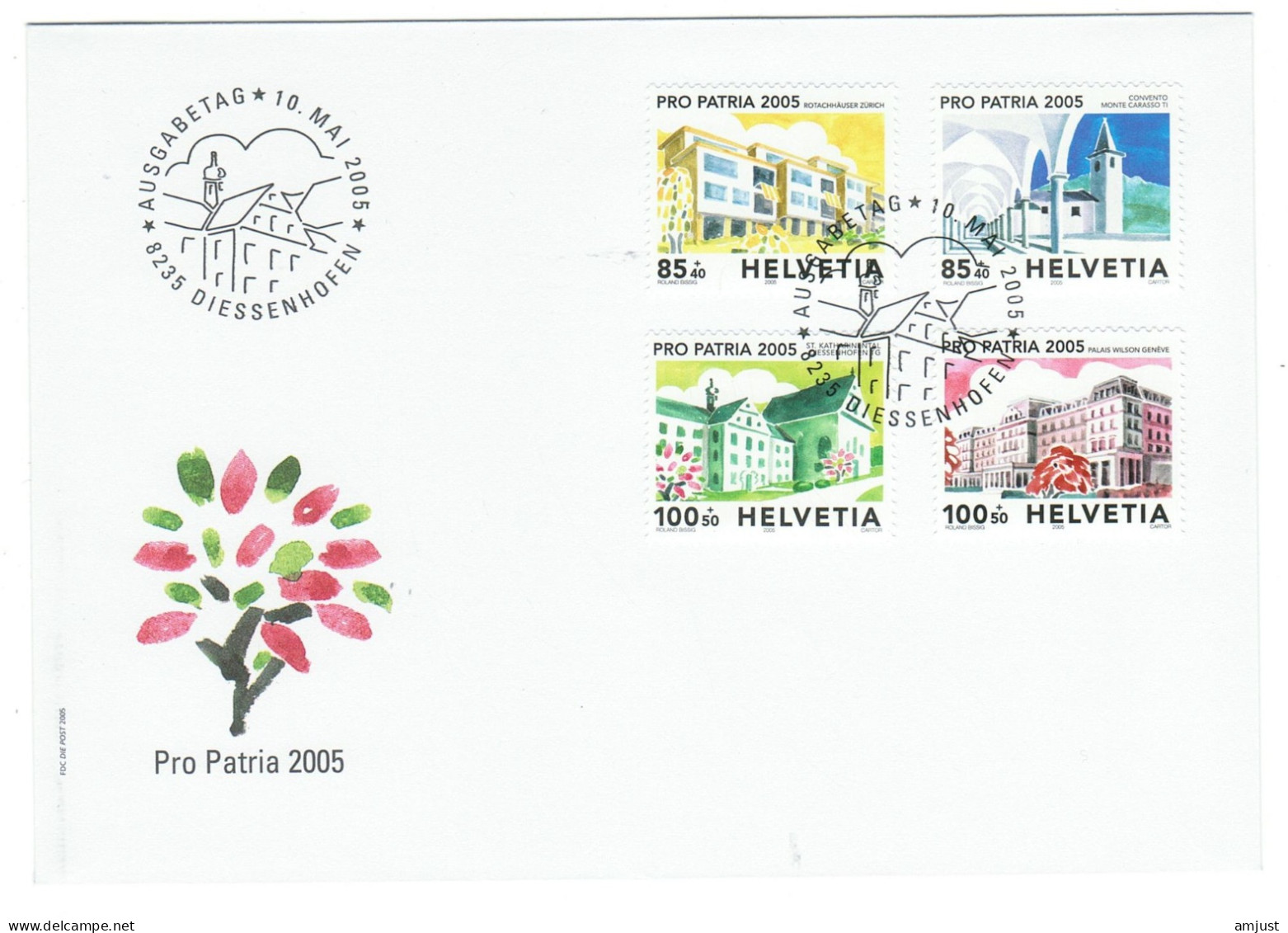 Suisse// Schweiz // Switzerland // Pro-Patria // FDC Série Pro-Patria 2005 - Storia Postale