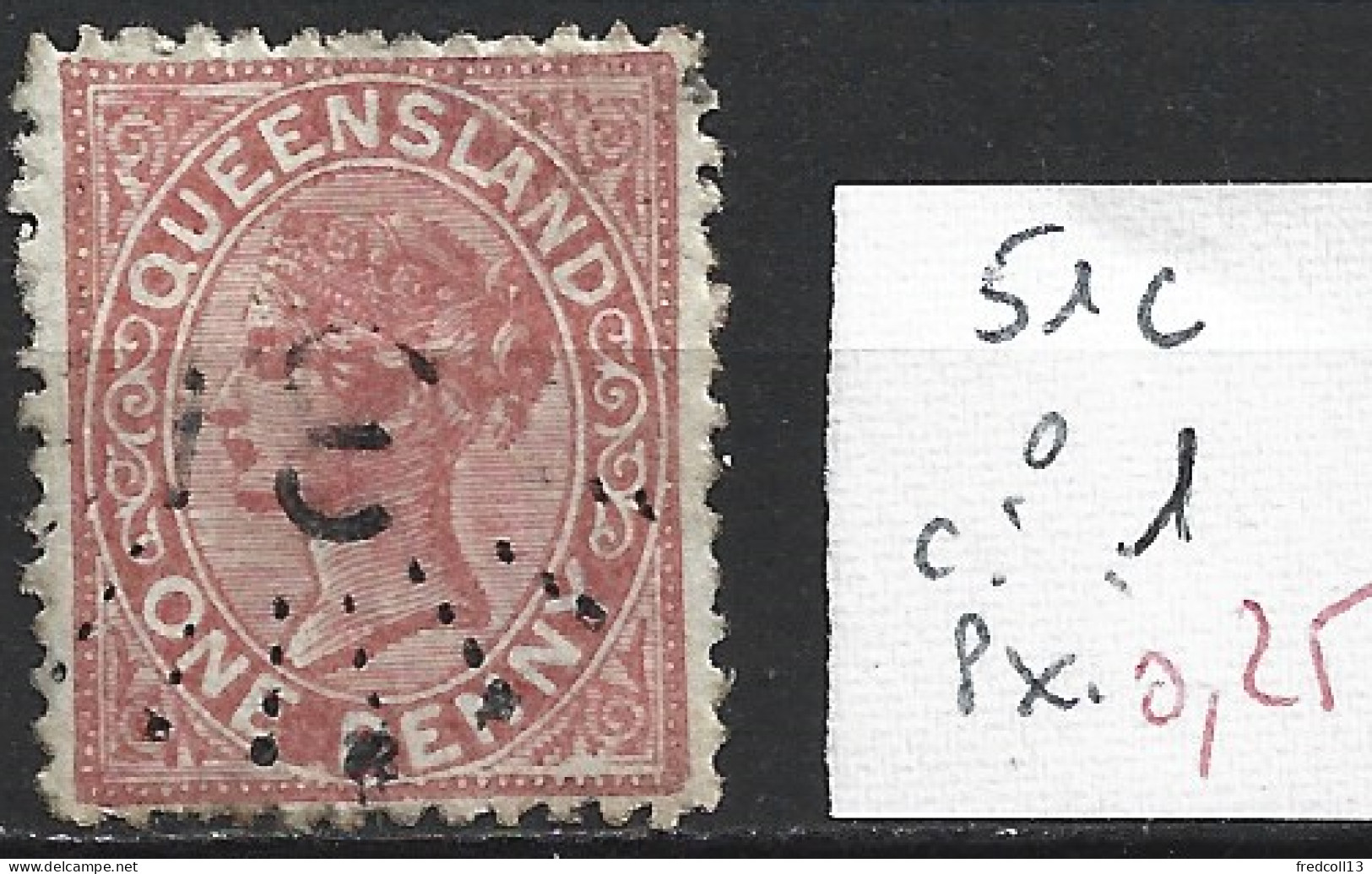 QUEENSLAND 51c Oblitéré Côte 1 € - Used Stamps