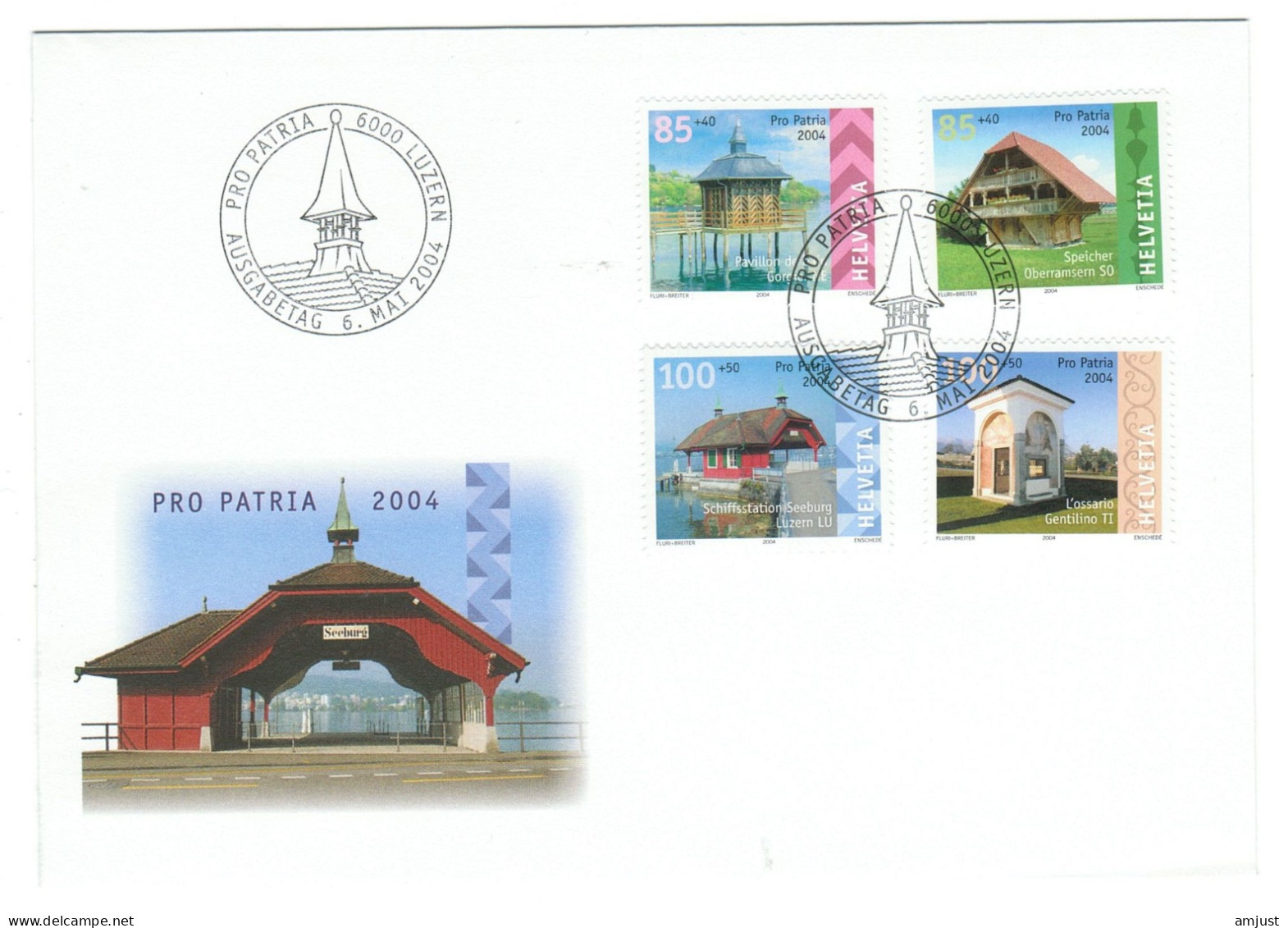 Suisse// Schweiz // Switzerland // Pro-Patria // FDC Série Pro-Patria 2004 - Cartas & Documentos