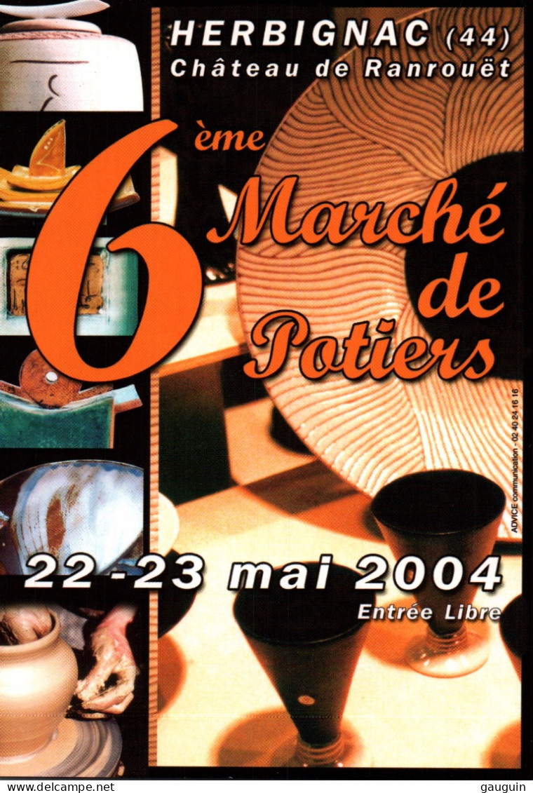 CPM - HERBIGNAC - 6 ème Marché De POTIERS - Château De Ranrouët 2005…Edition Pub - Herbignac
