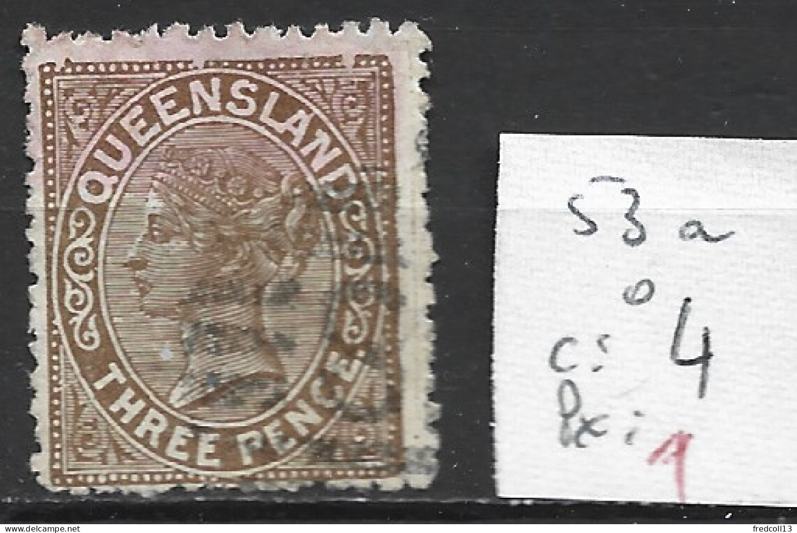 QUEENSLAND 53a Oblitéré Côte 4 € - Used Stamps