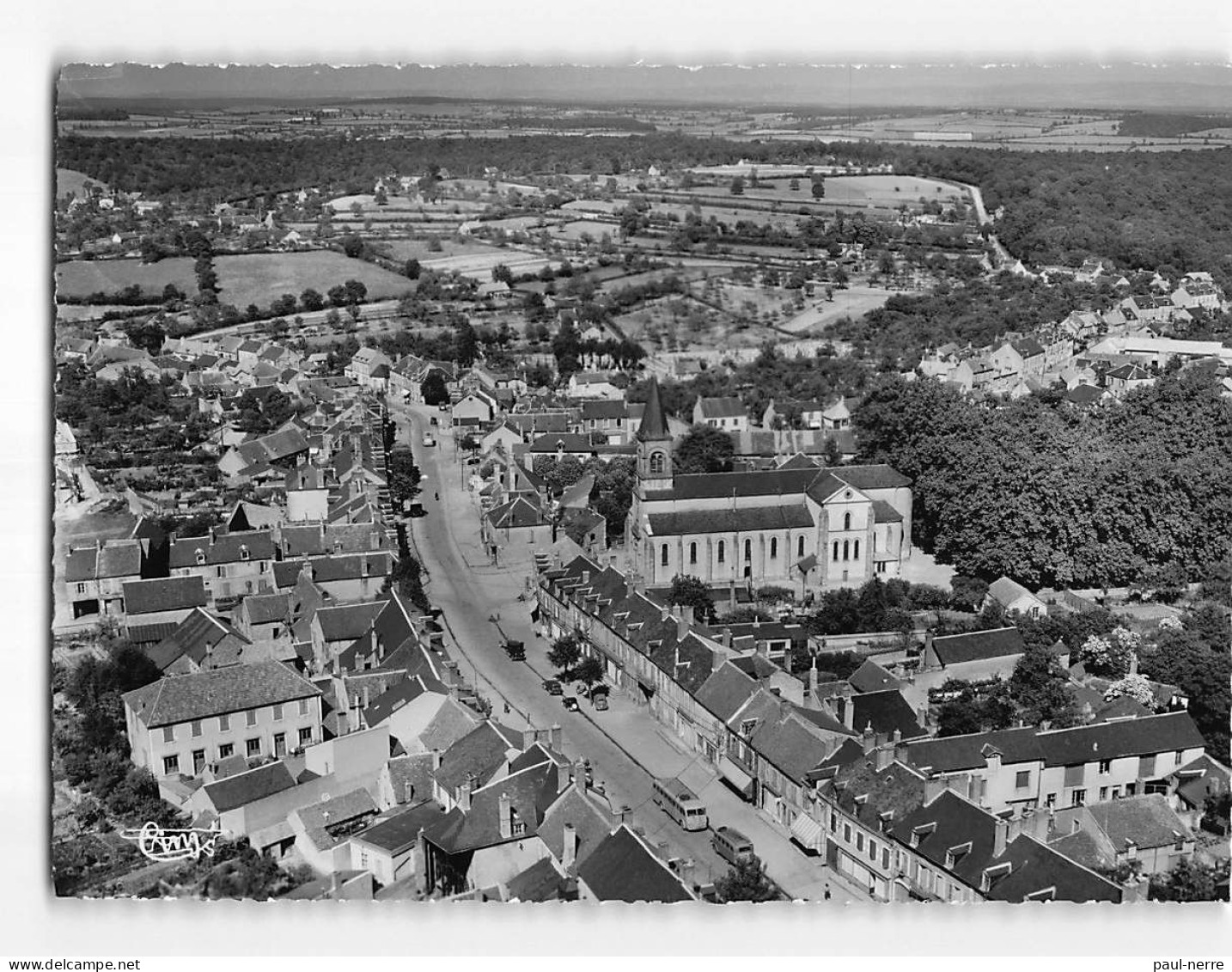 MLA MACHINE : Vue Aérienne Du Bourg - Très Bon état - La Machine