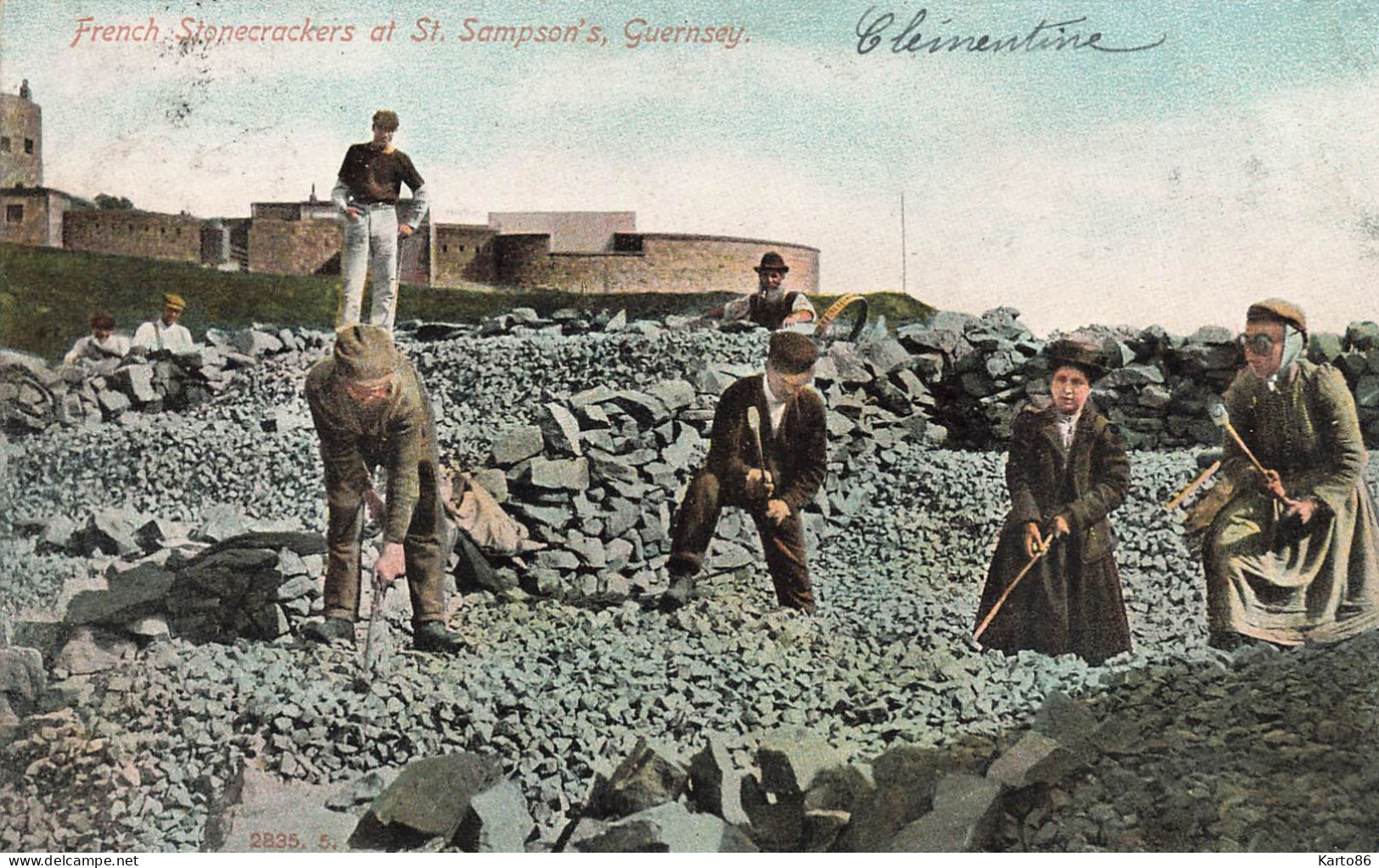 Guernsey * French Stonecrackers At St. Sampson's * Casseurs De Cailloux Ou Pierres * Uk * 1905 - Guernsey