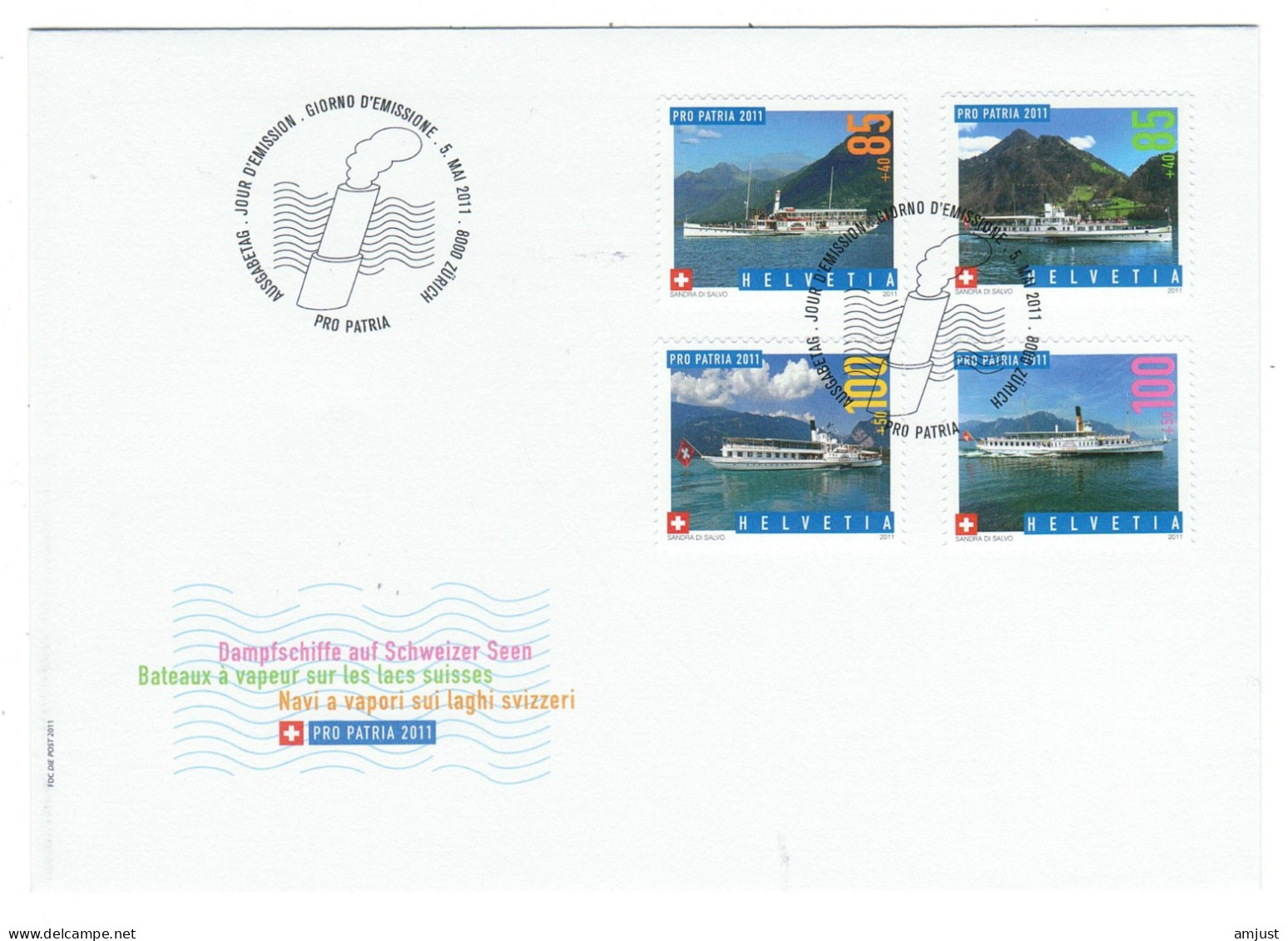 Suisse// Schweiz // Switzerland // Pro-Patria // FDC Série Pro-Patria 2011 - Storia Postale