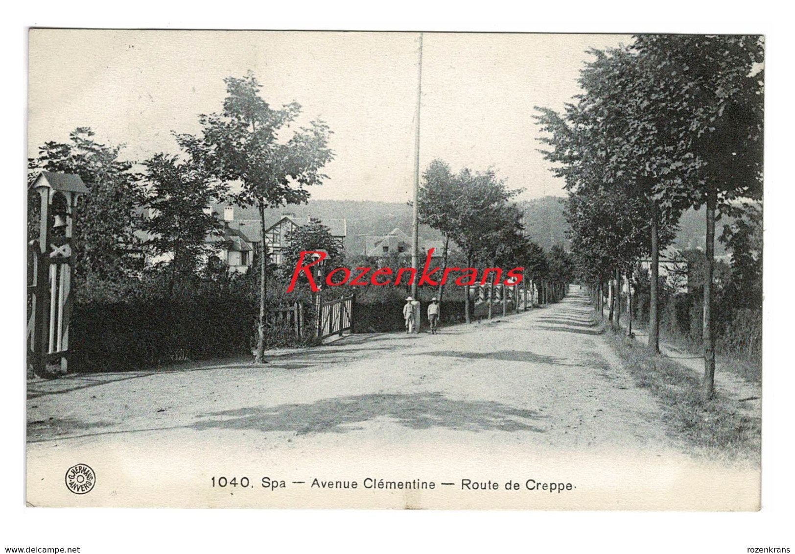 Spa Avenue Clémentine Route De Creppe CPA Animée 1910 (Province De Liège Belgique Belgie Luik) - Spa