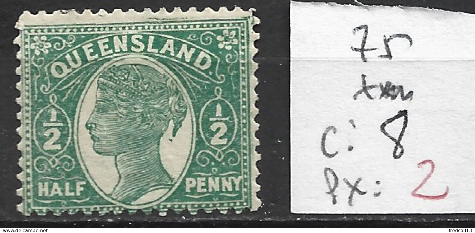 QUEENSLAND 75 * Côte 8 € - Used Stamps