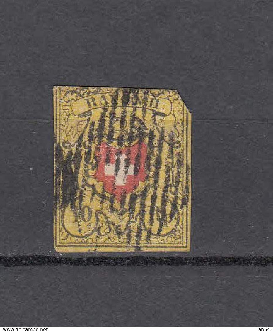 1850  N° 16II     OBLITERE   COTE 200.00      CATALOGUE SBK - 1843-1852 Federal & Cantonal Stamps