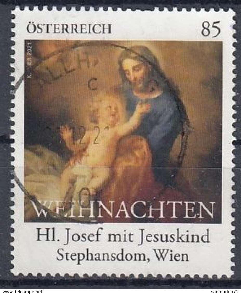 AUSTRIA 3623,used,Christmas 2021 - Oblitérés