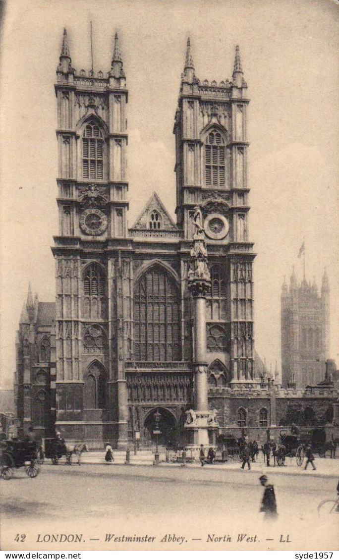 LONDRES WESMINSTER ABBEY  NORTH WEST édition L.L. N° 42 - Westminster Abbey