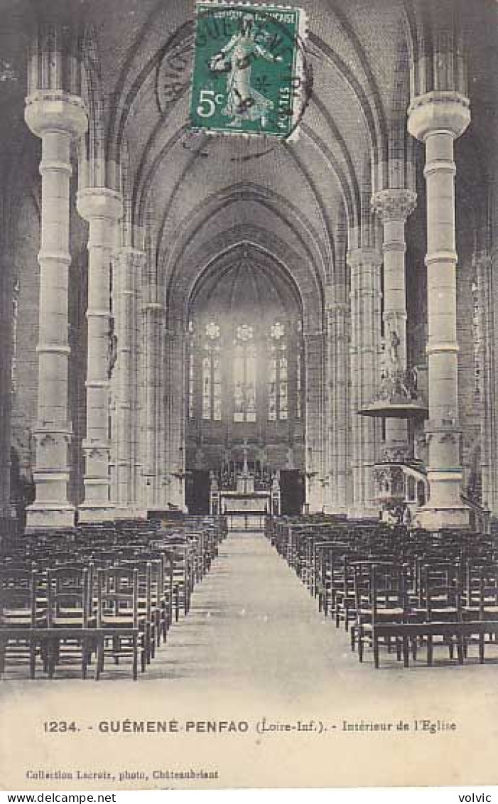 44 - GUEMENE-PENFAO - Intérieur De L'Eglise - Guémené-Penfao