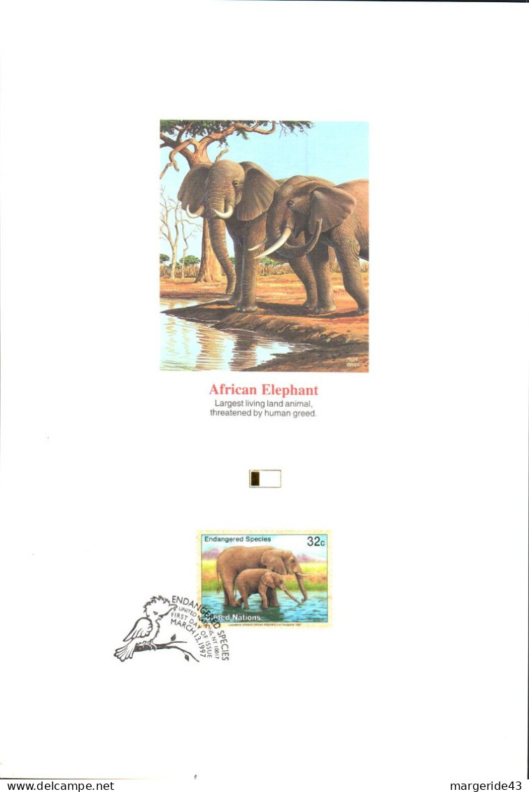 DOC 1997 ELEPHANTS D'AFRIQUE - Elefantes