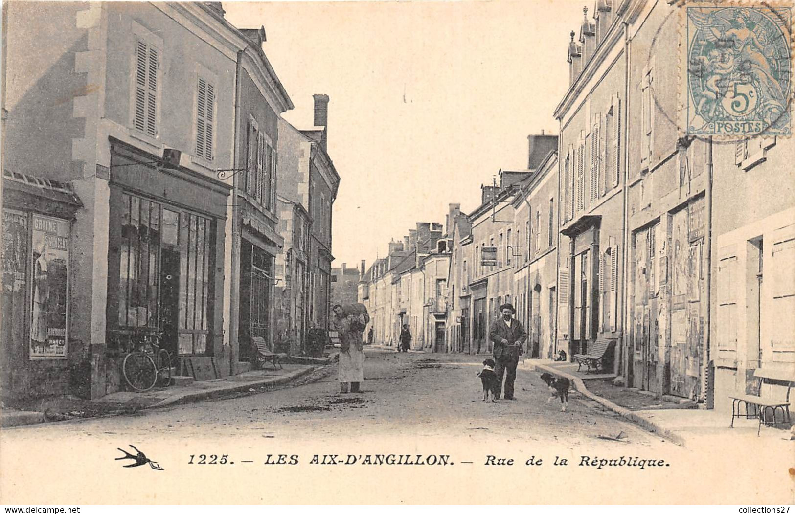 18-LES-AIX-D'AGILLON- RUE DE LA REPUBLIQUE - Les Aix-d'Angillon