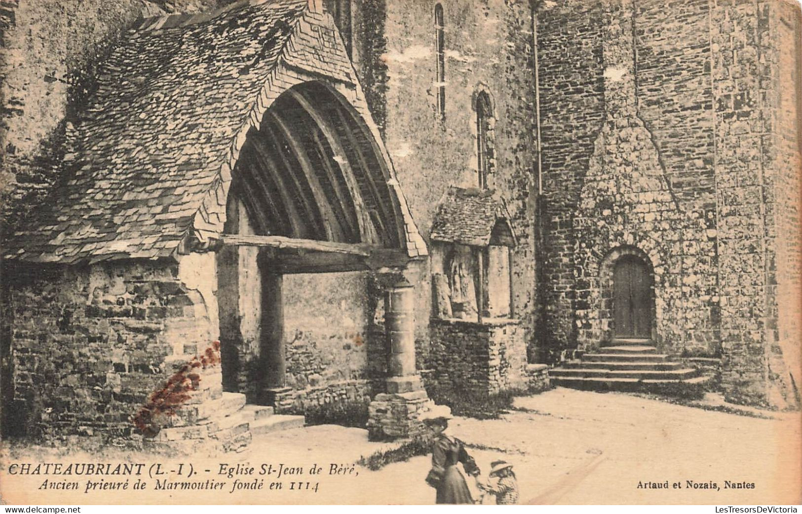 FRANCE - Chateaubriant (L I) - Eglise St Jean De Béré - Ancien Prieuré De Marmoutier - Carte Postale Ancienne - Châteaubriant