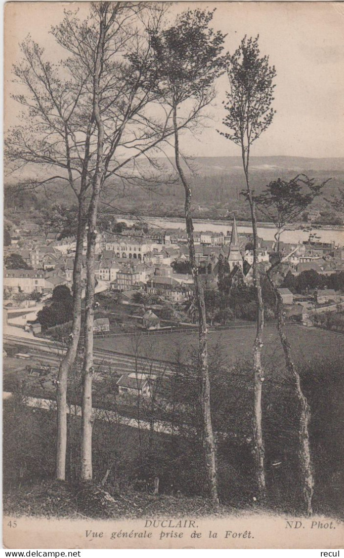 SEINE MARITIME  - DUCLAIR - Vue Générale Prise De La Forêt - Duclair