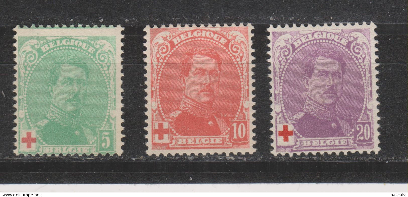 COB 129 / 131 * Neuf Avec Charnière - 1914-1915 Rotes Kreuz