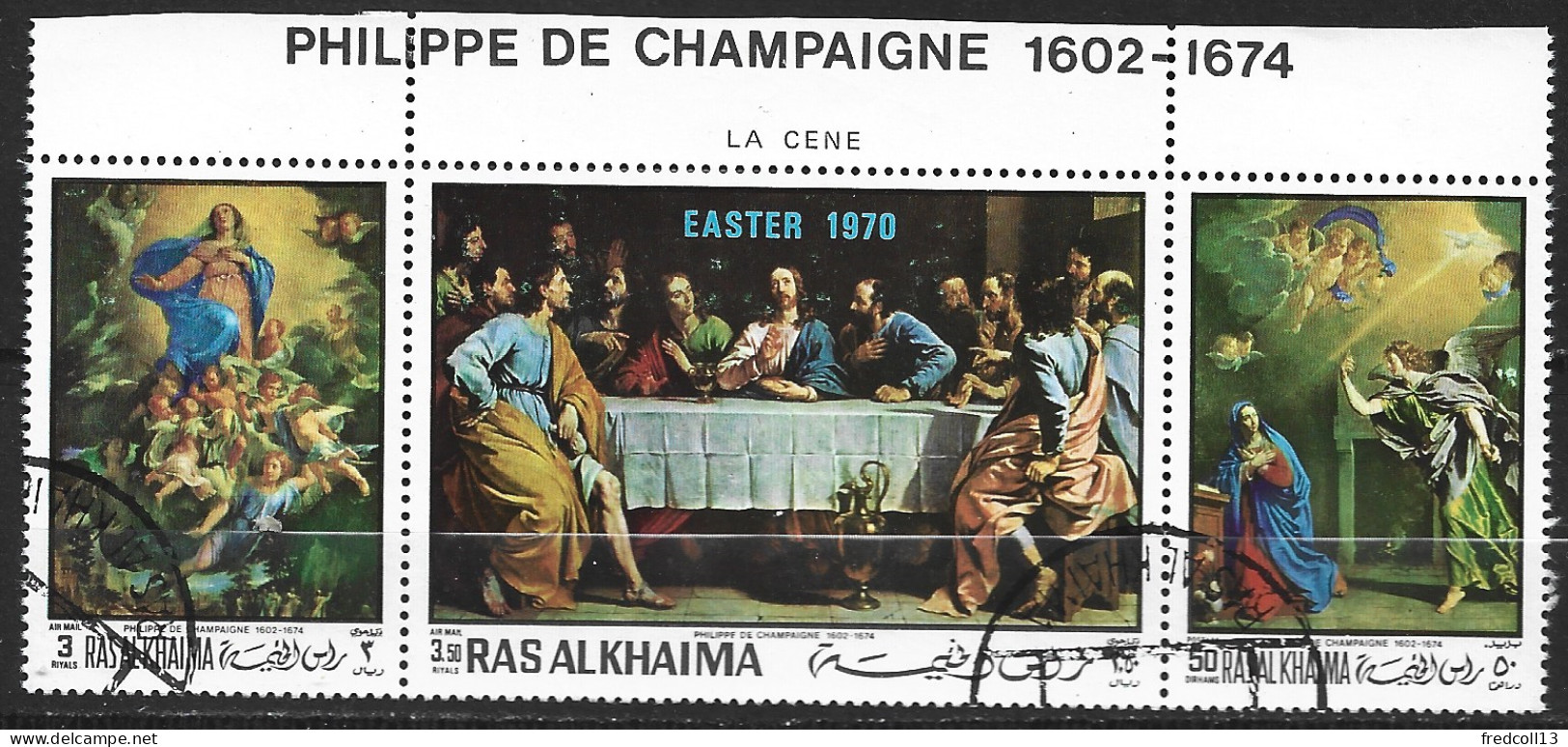 RAS AL-KHAIMA 361 + PA 362-63 + BF 80A Oblitérés Côte 3.50 € ( Catalogue MICHEL ) - Ra's Al-Chaima