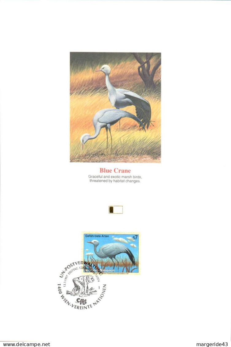 DOC 1997 GRUE DE PARADIS - Cranes And Other Gruiformes