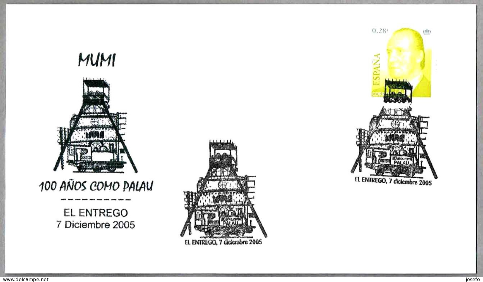 MUMI - 100 AÑOS COMO PALAU - CASTILLETE DE MINA - HEADFRAME. El Entrego, Asturias, 2005 - Minéraux