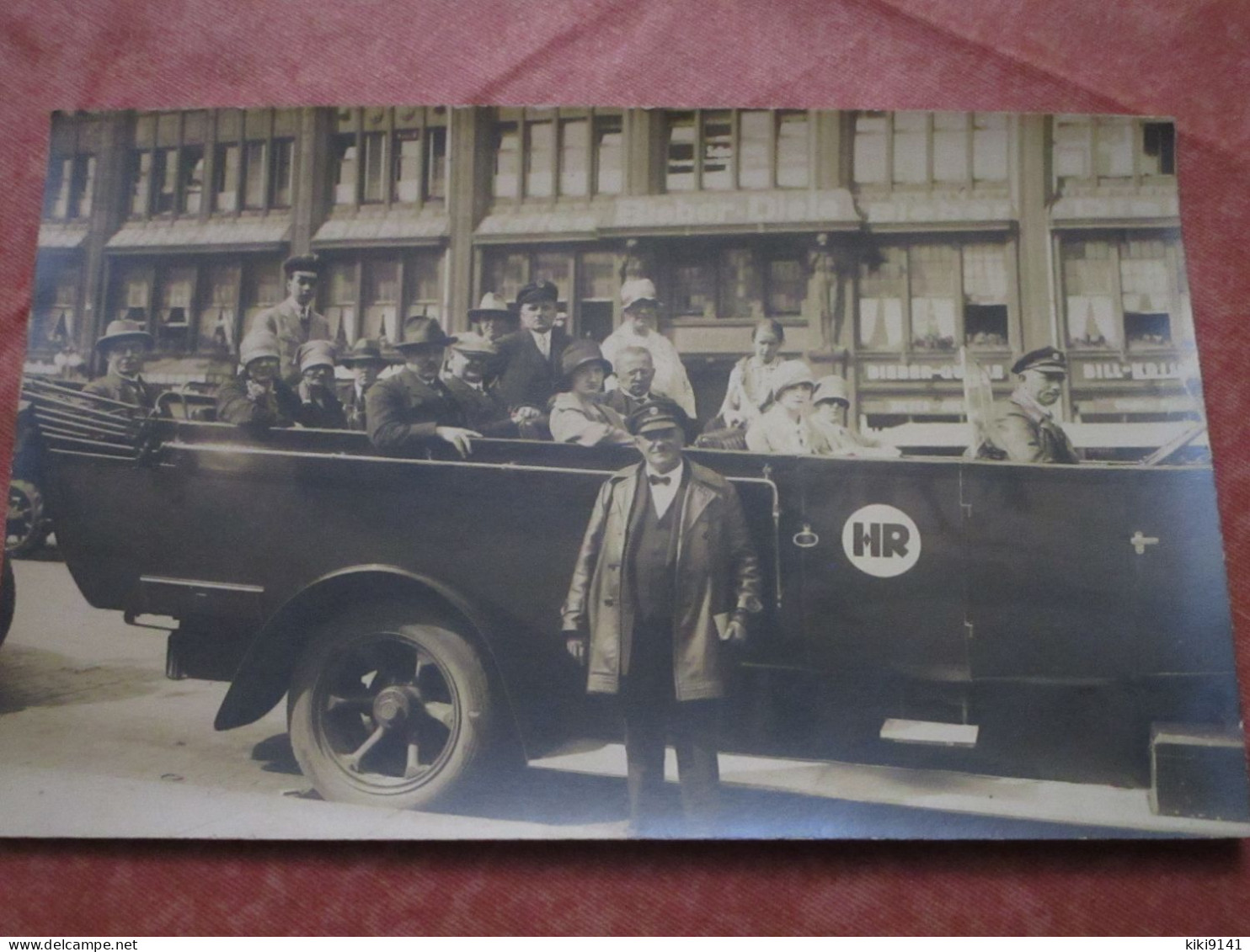 Foto Ak Gruss Aus Hamburg Stadtrundfahrt Kaffee BIEBER Diele Um 1927 - Harburg