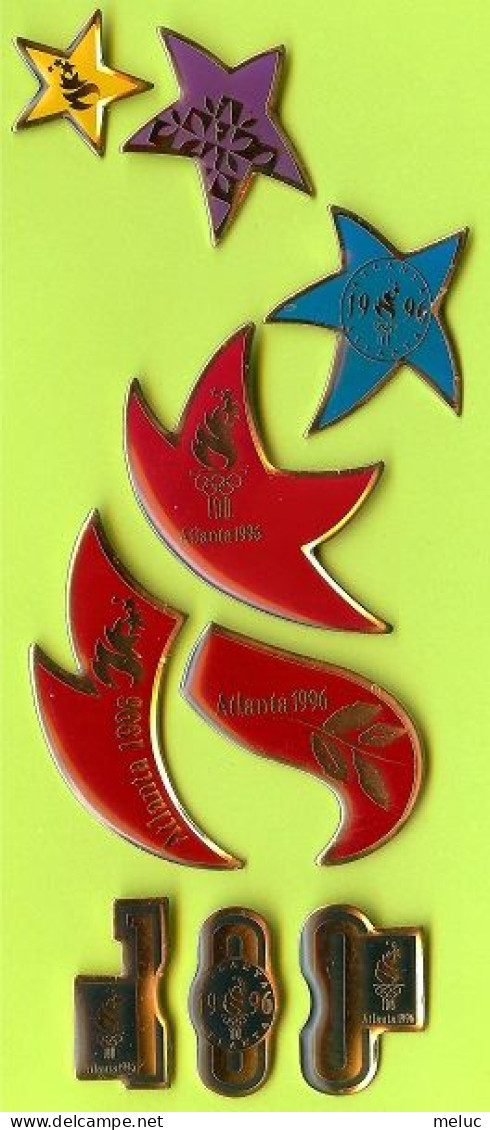 9 Pin's Formant Logo JO Jeux Olympiques Atlanta 1996 - NSP48 - Jeux Olympiques