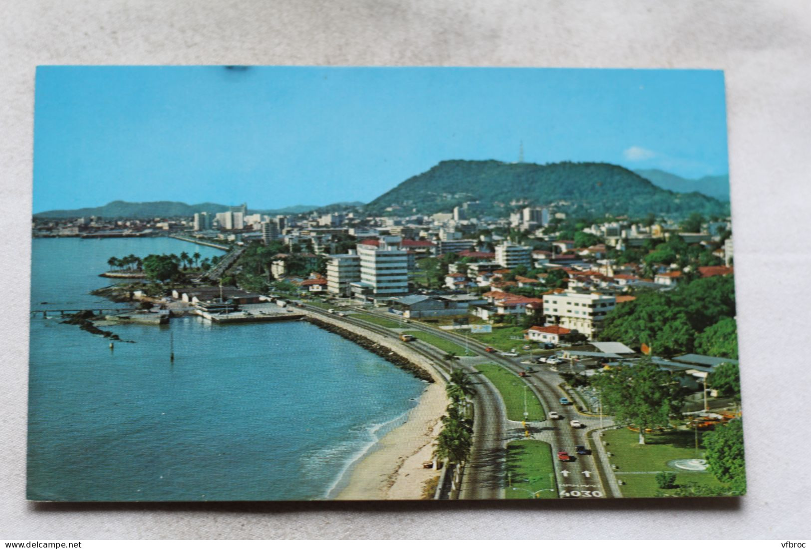 Cpsm, Panama, La Avenida Balboa A La Orilla Del Océano - Panama