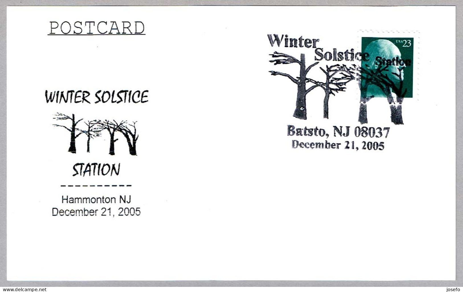 SOLSTICIO DE INVIERNO - WINTER SOLSTICE. Batsto NJ 2005 - Clima & Meteorología
