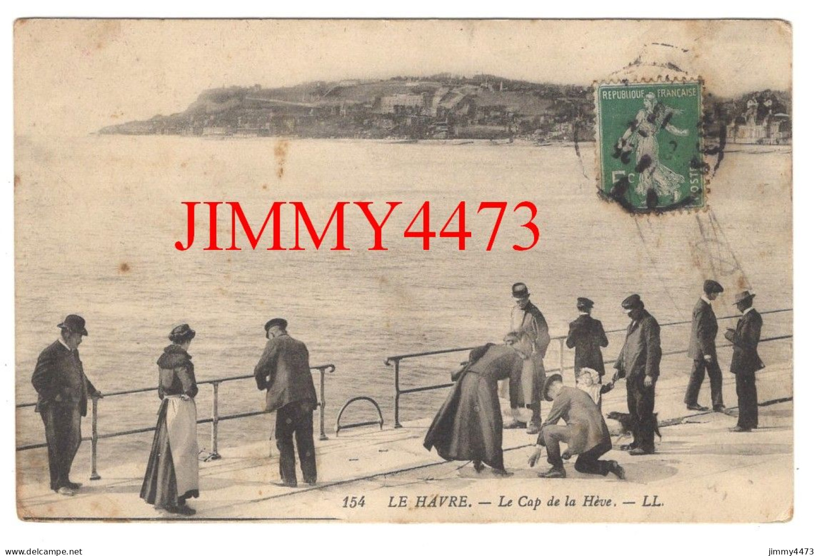 CPA - LE HAVRE En 1913 - Le Cap De La Hève ( Quai Bien Animé ) L L N° 154 - Cap De La Hève