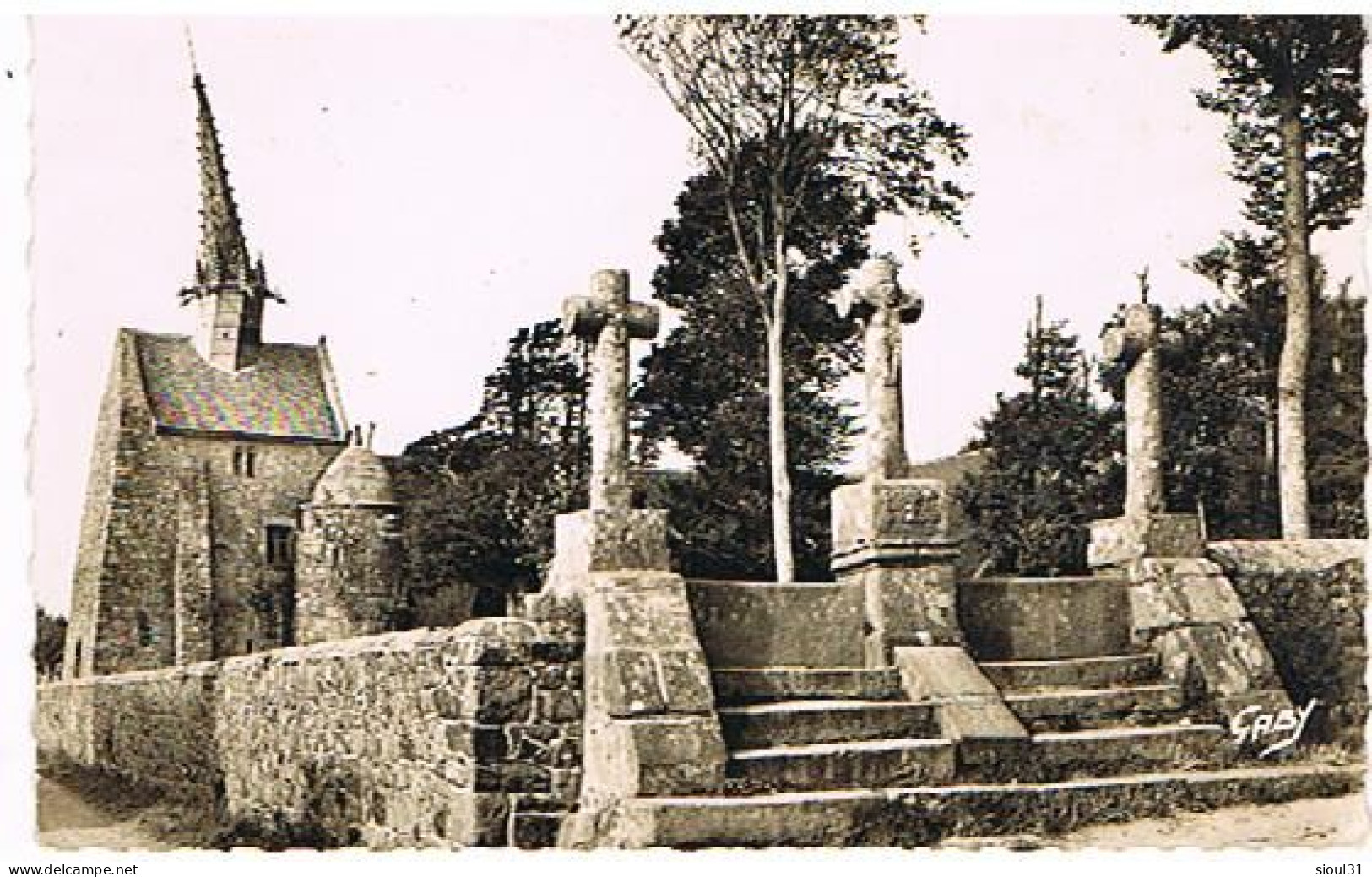 22 PLOUGRESCANT LES TROIS CROIX ET LA CHAPELLE ST GONERY  CPSM 9X14 - Plougrescant