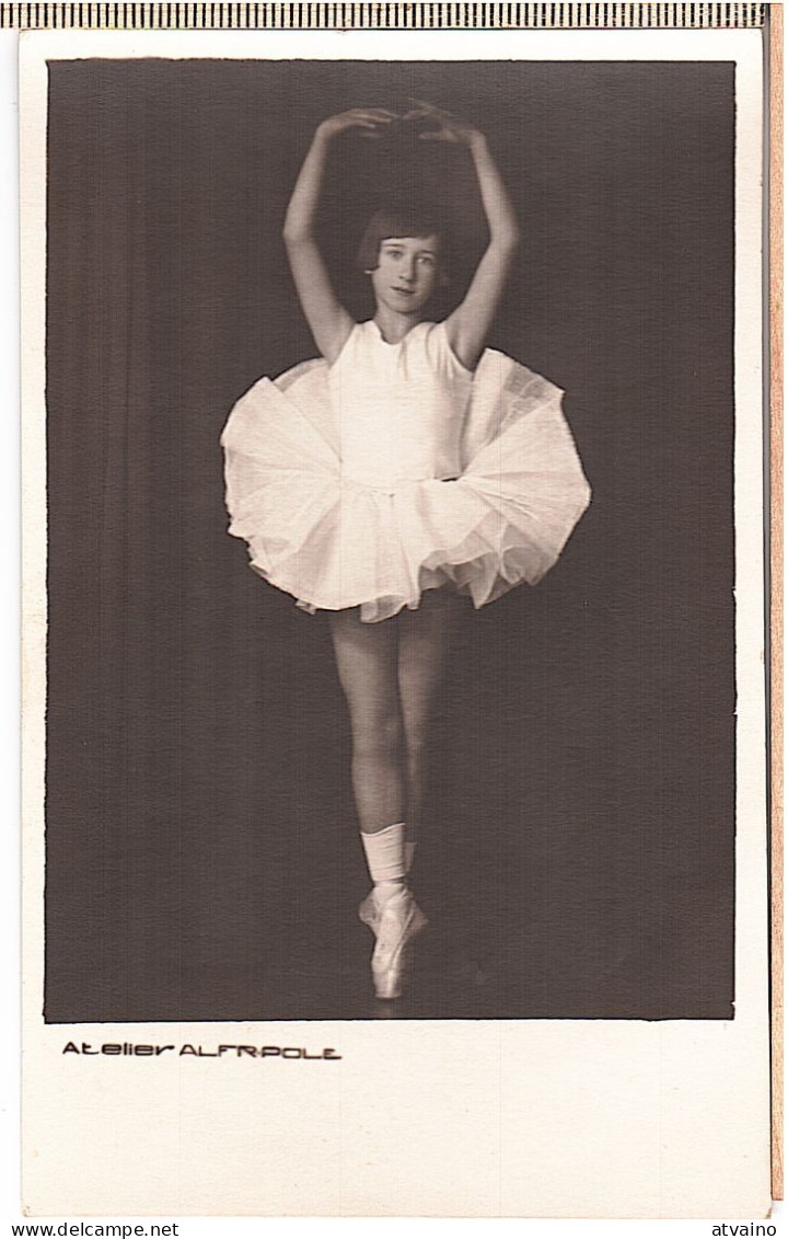 Original Photo Ballet Ballerina Dancer Ballet Student School In Latvia 1920s. - Danse