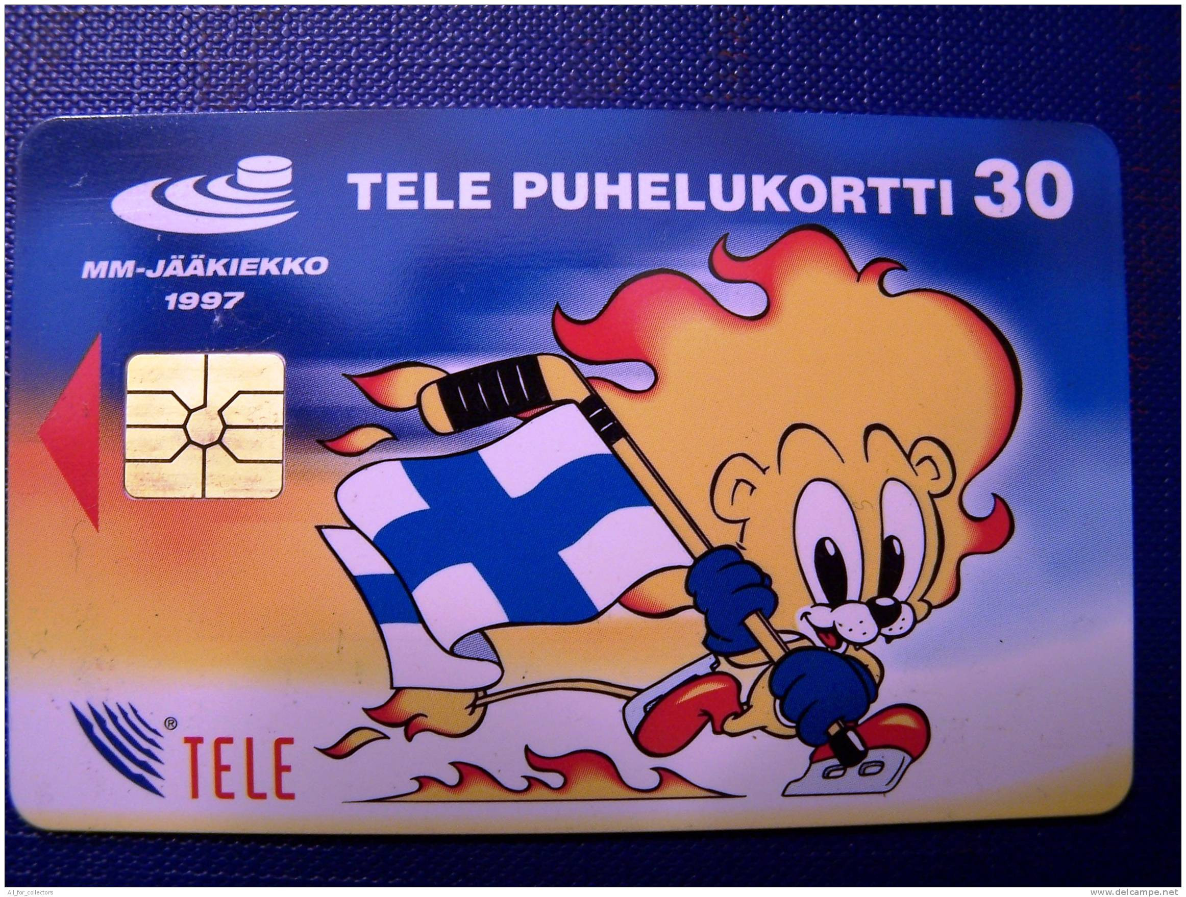 Sport, Ice Hockey, Finland Chip Phone Card, Flag - Sport