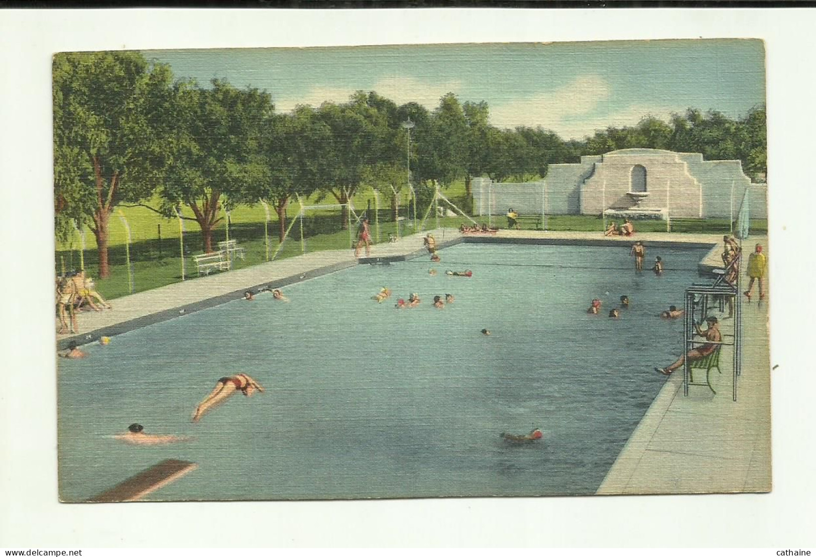 ETATS UNIS . ATLANTIC CITY . SWIMMING POOL AT CLOVIS MUNICIPAL PARK . CLOVIS . N. MEX . LA PISCINE - Atlantic City