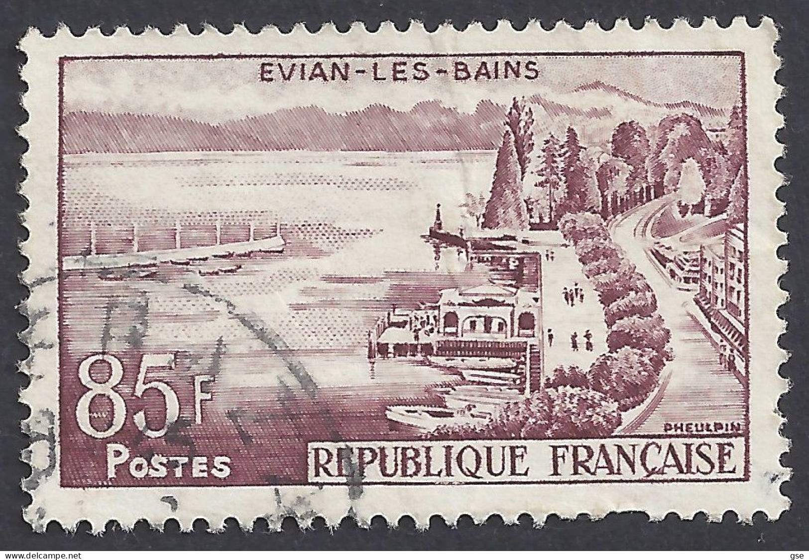 FRANCIA 1959 - Yvert 1193° - Evian-les-Bains | - Oblitérés