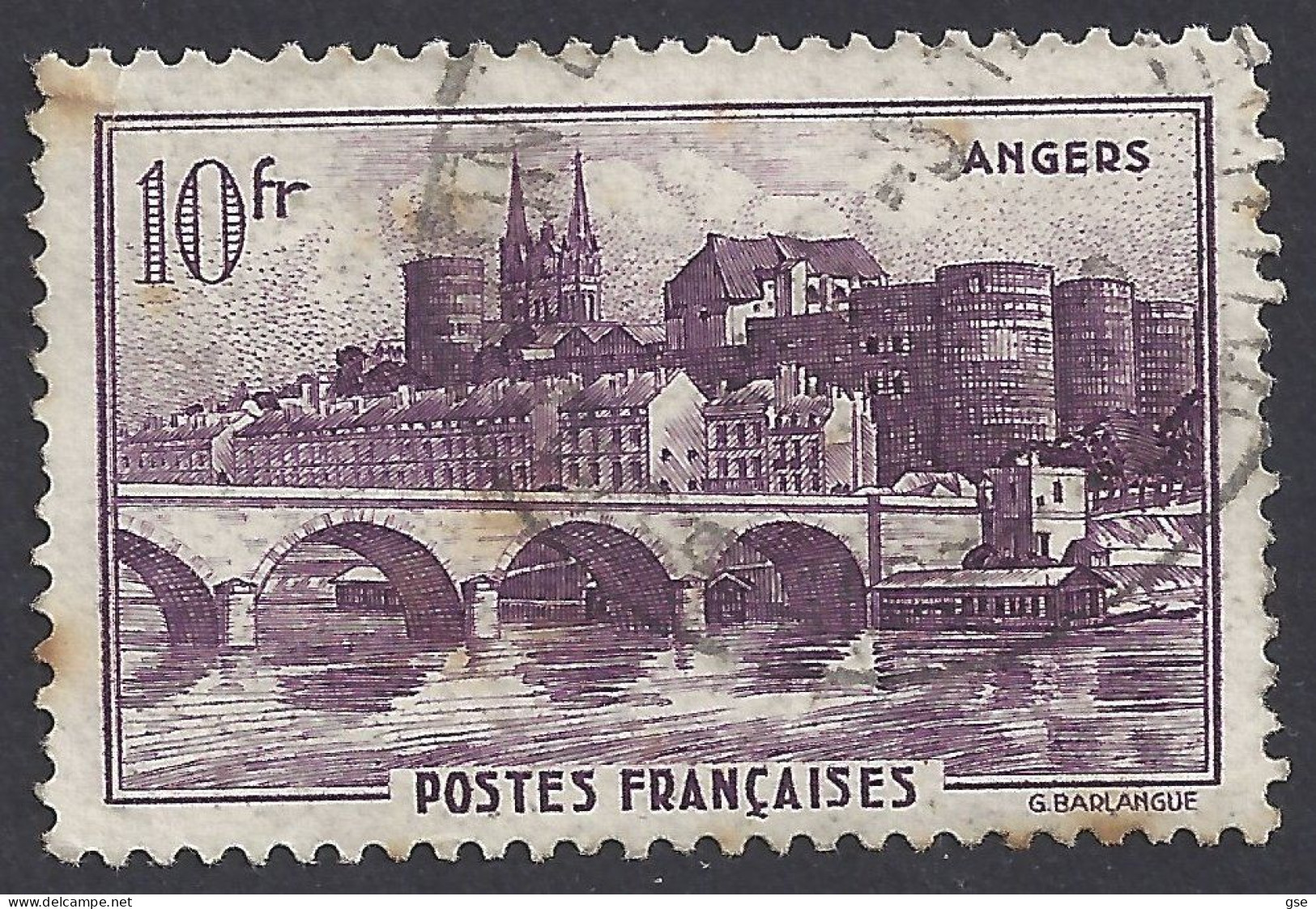 FRANCIA 1941 - Yvert 500° - Angers | - Used Stamps