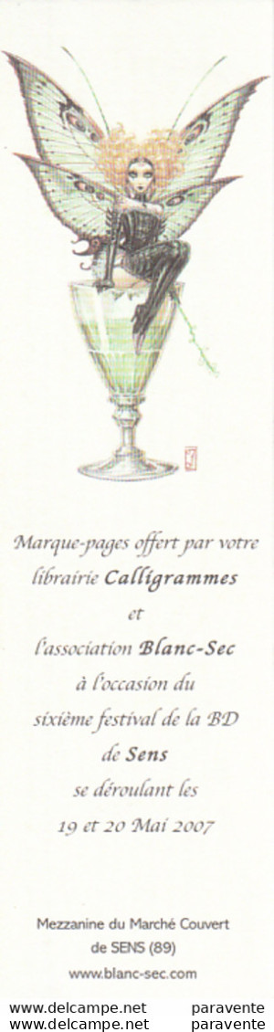 Marque Page BD Librairie CALLIGRAMMES Par LEDROIT - Bladwijzers