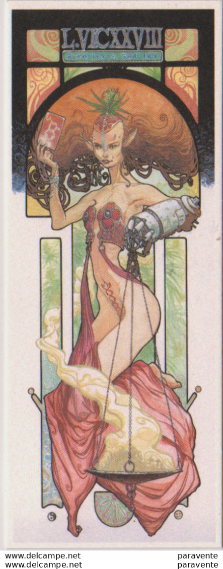 Marque Page BD Librairie GRIBOUILLE (hommage MUCHA) Par GESS - Bookmarks