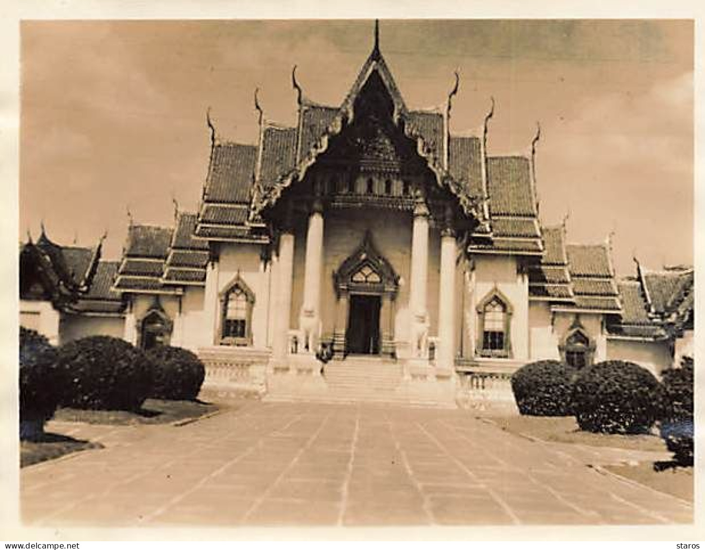 Photo - Thaïlande - BANGKOK - Wat Po - Format 10,7 X 8,4 Cm - 1937 - Thaïlande