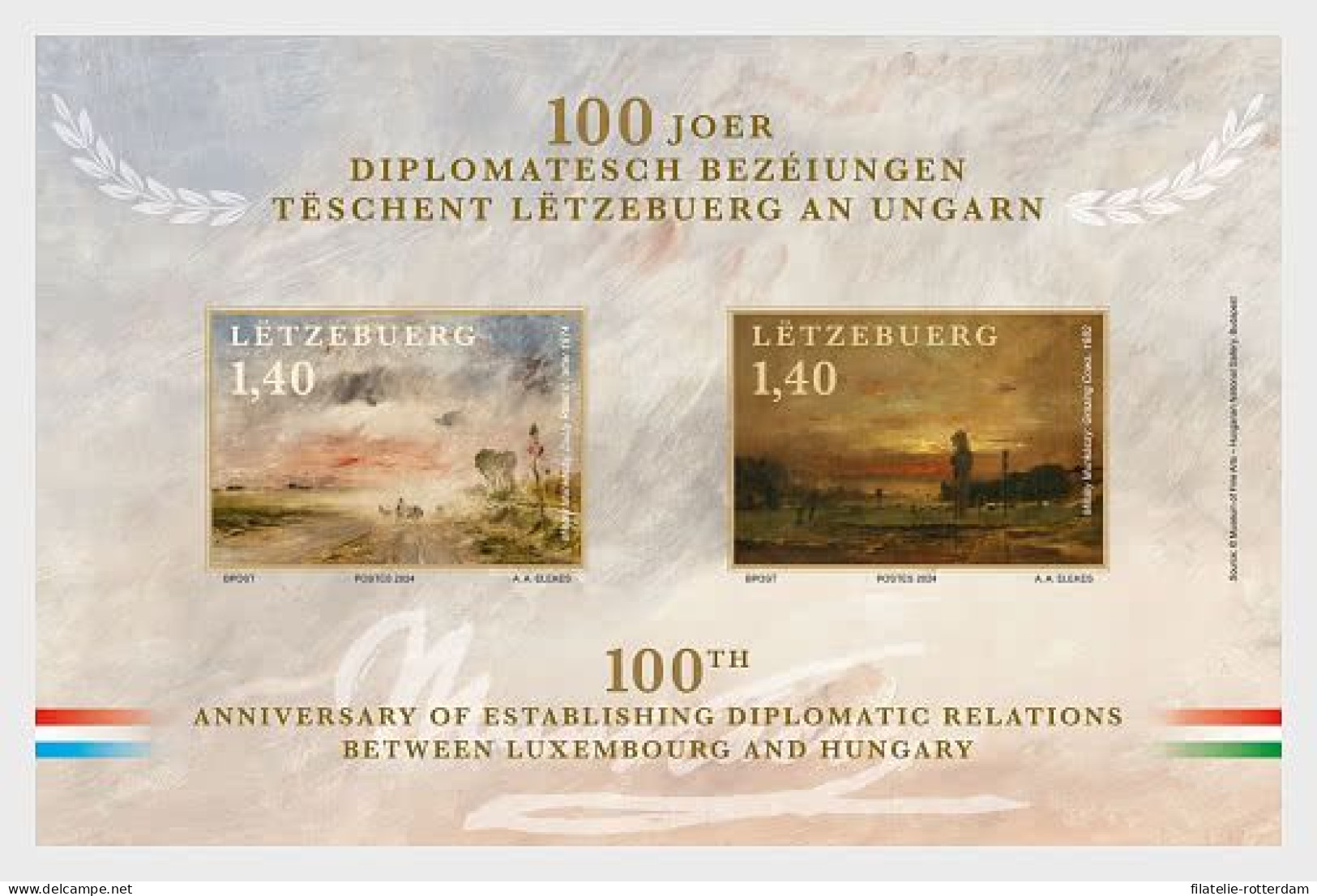 Luxembourg / Luxemburg - Postfris / MNH - Sheet Joint-Issue With Hungary 2024 - Neufs