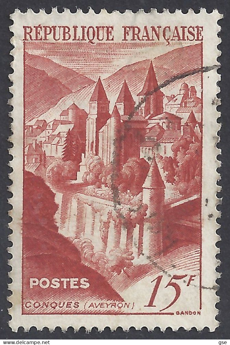 FRANCIA 1947 - Yvert 792° - Conques | - Used Stamps