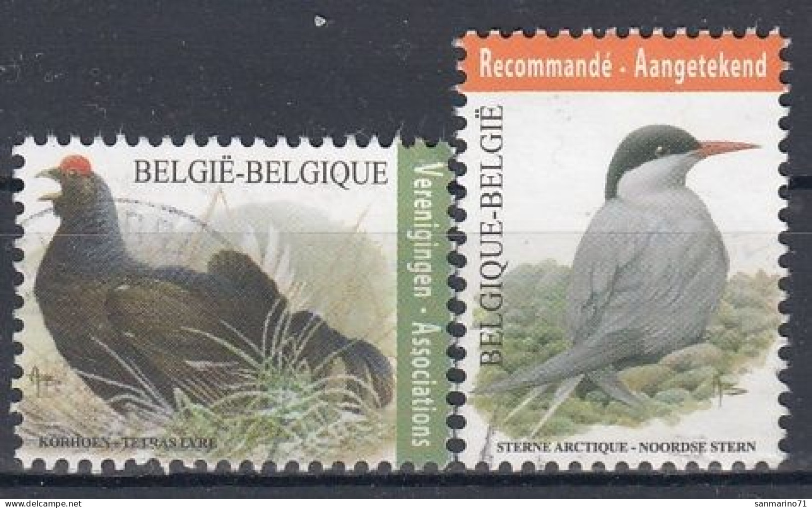 BELGIUM 4351-4352,used,birds - Gebraucht