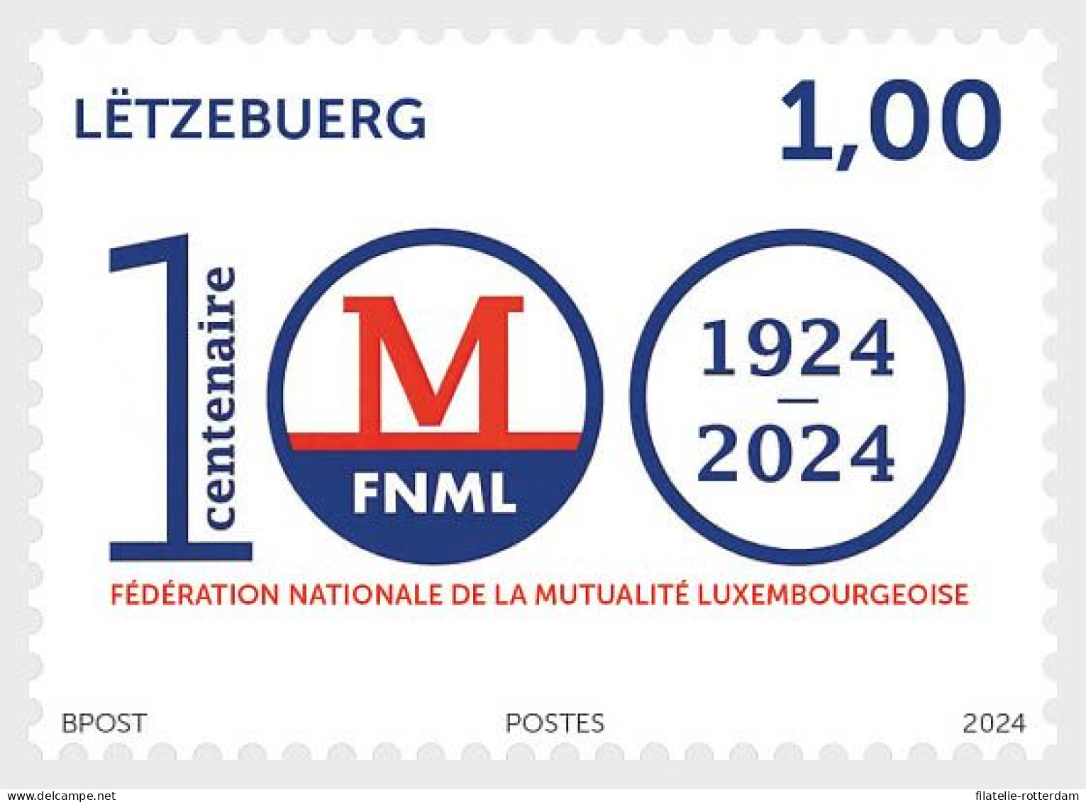 Luxembourg / Luxemburg - Postfris / MNH - 100 Years FNML 2024 - Unused Stamps