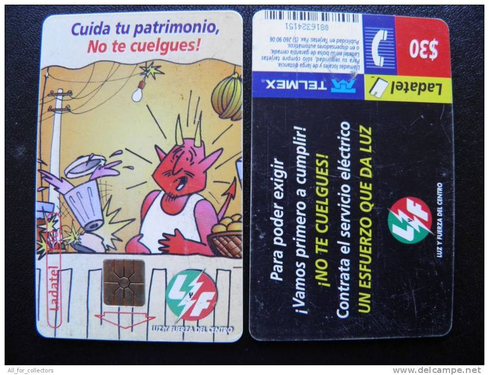 Chip Phone Card From Mexico, Ladatel Telmex, Devil - Mexico