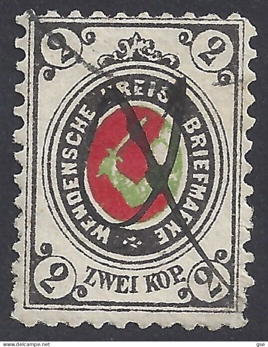 RUSSIA 1880 - Yvert 10° - Wenden | - Oblitérés