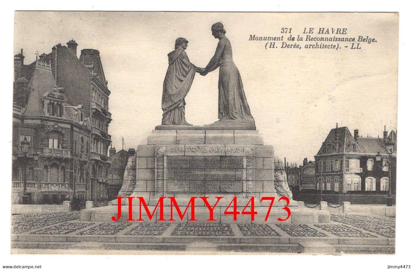 CPA - LE HAVRE En 1926 - Monument De La Reconnaissance Belge -  L L  N° 371 - Gare