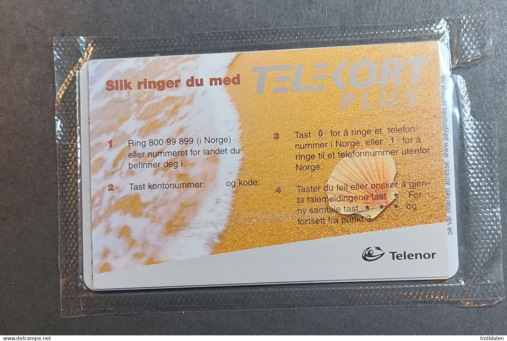 Norway Prepaid , Telenor Plus , Mint In Blister - Norway