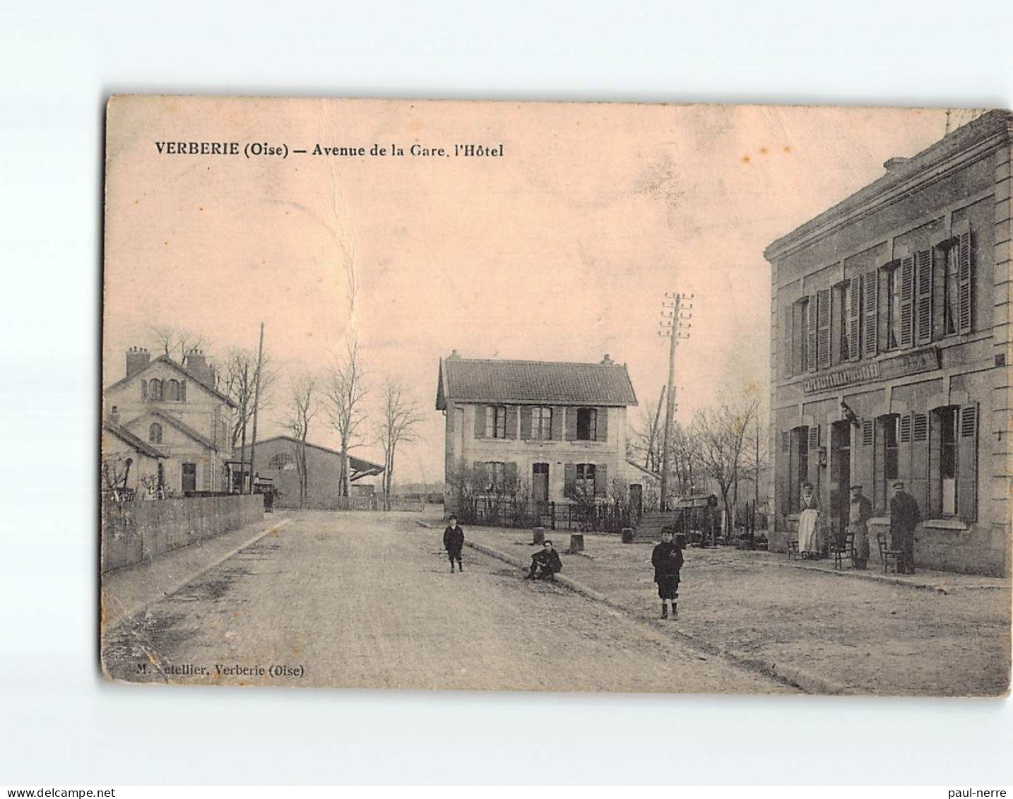 VERBERIE : Avenue De La Gare, L'Hôtel - état - Verberie